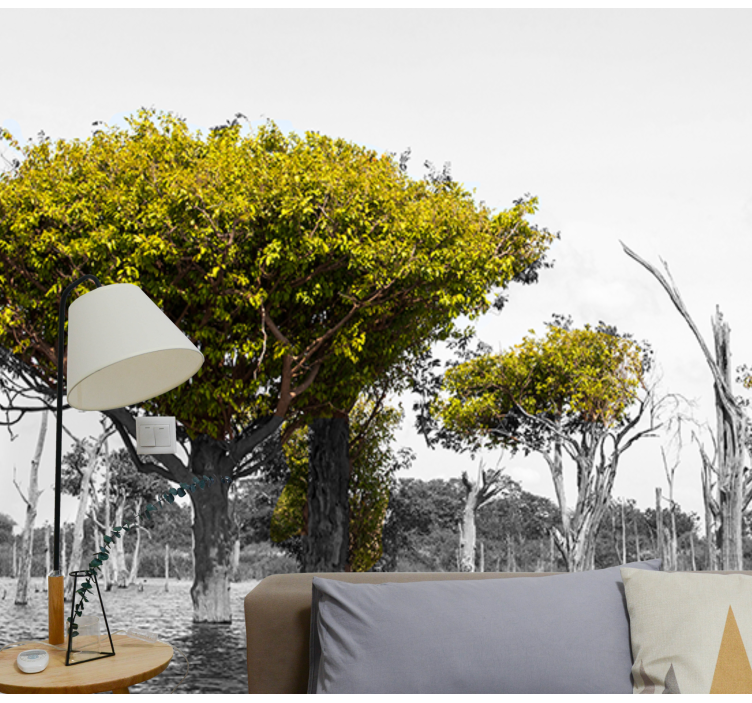 아프리카 스타일 벽 벽화 큰 마른 나무 - TenStickers