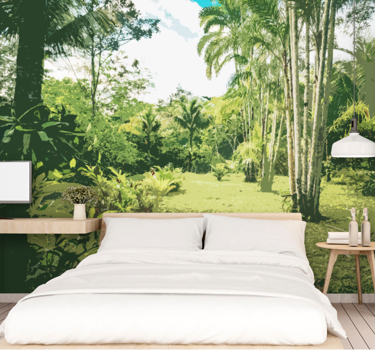아마존 정글 숲 벽화 - TenStickers