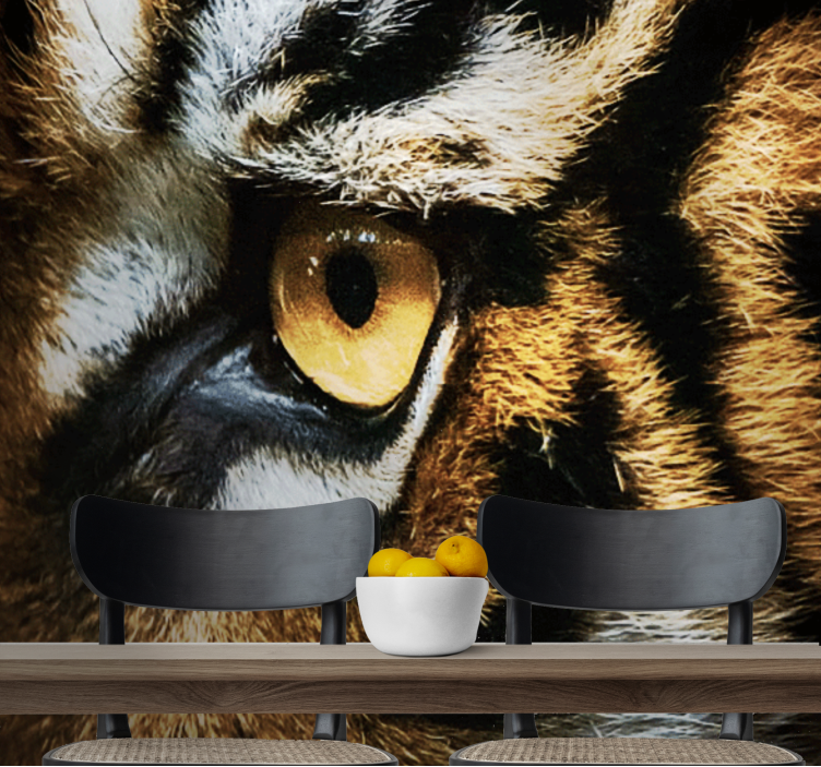 동물 벽 벽화 강렬한 호랑이 시선 - TenStickers