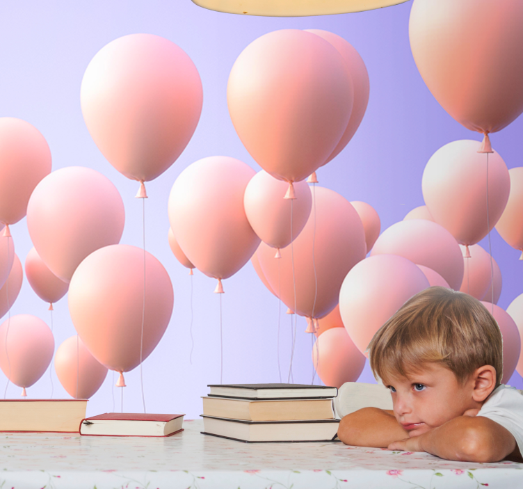풍선 배열 디자인 어린이 벽 벽화 - TenStickers