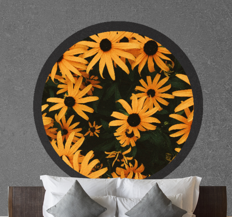 아름다운 사실적인 꽃 벽화 - TenStickers