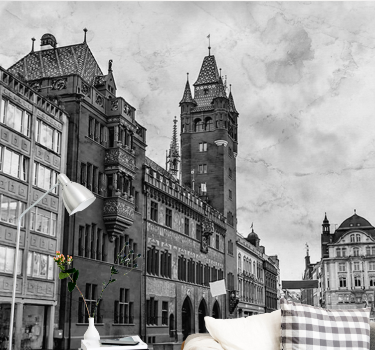 베를린 장벽 벽화 역사적인 탑 건축물 - TenStickers