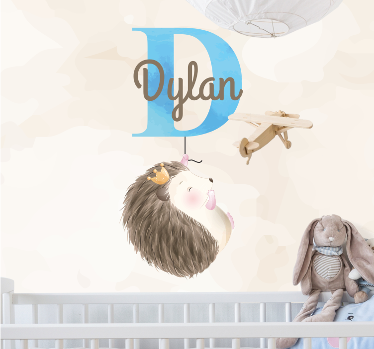 어린이 침실 벽 벽화 귀여운 고슴도치 디자인 - TenStickers