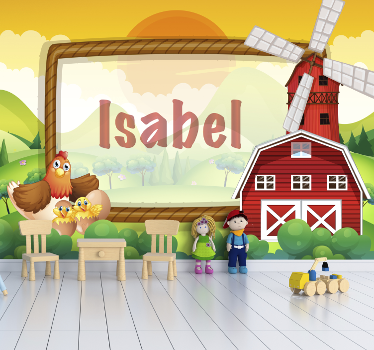 어린이 침실 벽 벽화 농장 친구들 - TenStickers