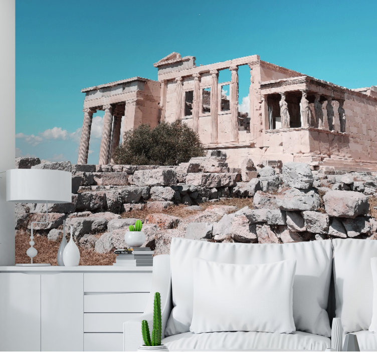 도시와 국가 벽 벽화 고대 사원 유적 - TenStickers