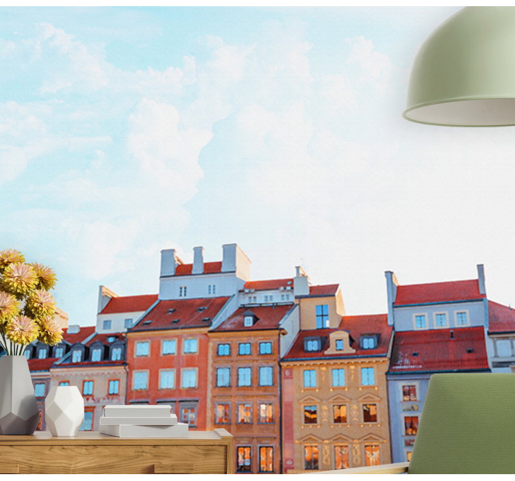 도시와 국가 벽 벽화 다채로운 도시 풍경 - TenStickers