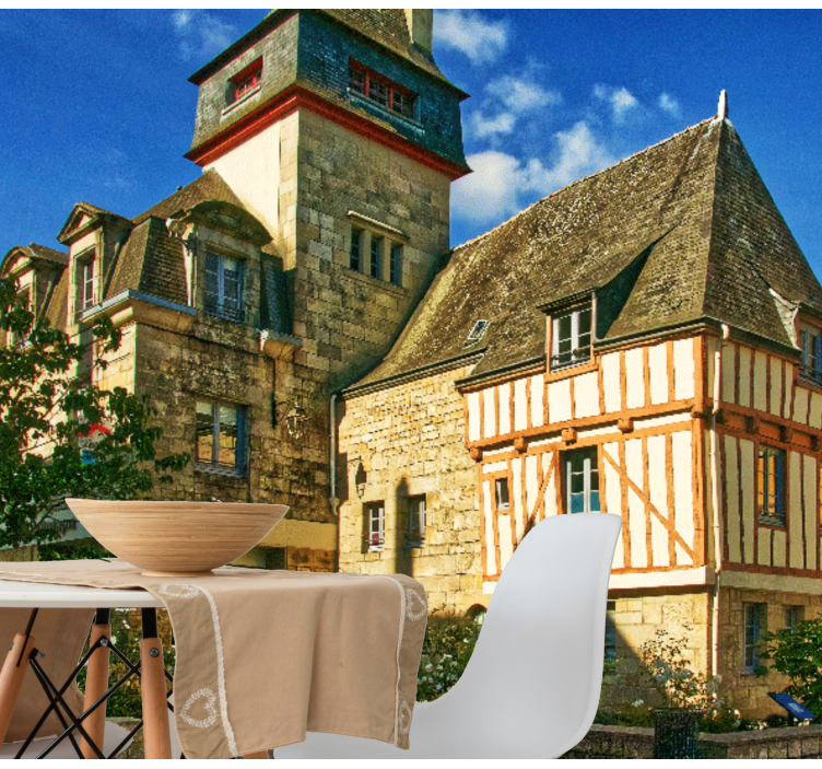 도시와 국가 벽 벽화 역사적인 프랑스 건축 - TenStickers