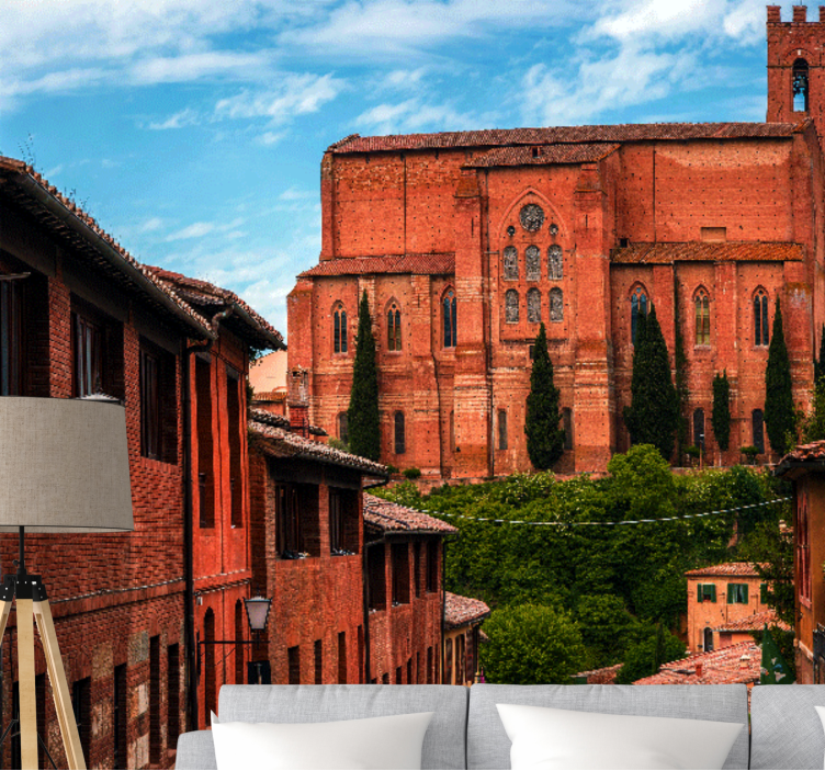 도시와 국가 벽 벽화 역사적인 토스카나 대성당 - TenStickers