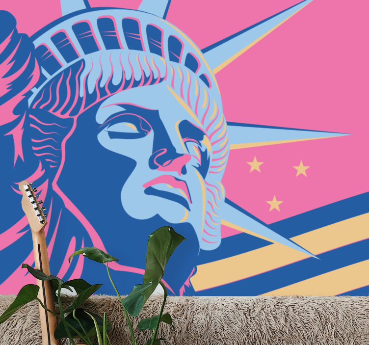 도시와 국가 벽 벽화 자유의 기념비 - TenStickers