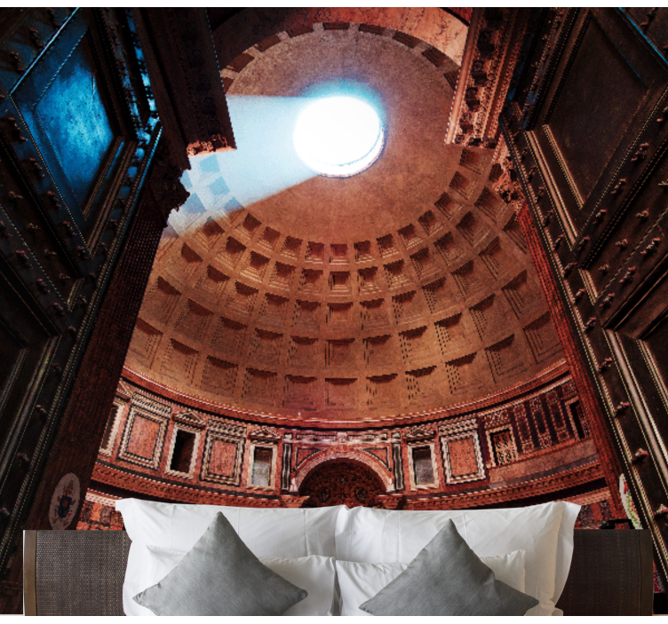 도시와 국가 벽 벽화 판테온 돔 전망 - TenStickers