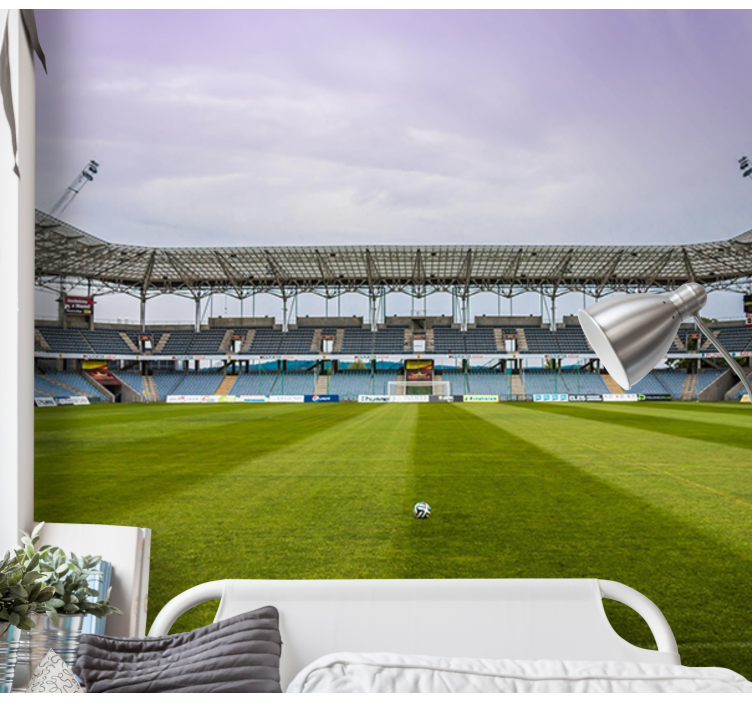 도시와 국가 벽 벽화 축구장 장면 - TenStickers