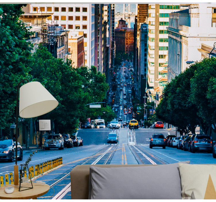 도시와 국가 벽 벽화 도시 거리 풍경 - TenStickers