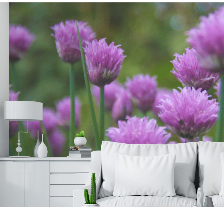 꽃 벽 벽화 쪽파 꽃송이 클러스터 - TenStickers