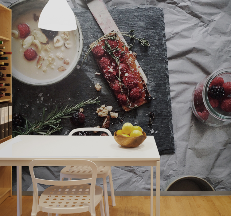 꽃 벽 벽화 신선한 베리의 기쁨 - TenStickers