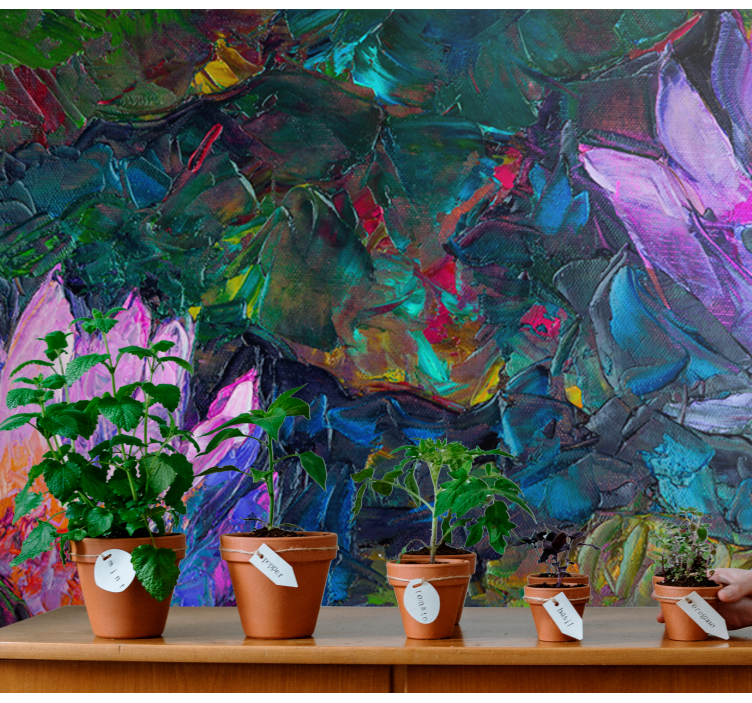 꽃 벽 벽화 생동감 넘치는 꽃 구성 - TenStickers