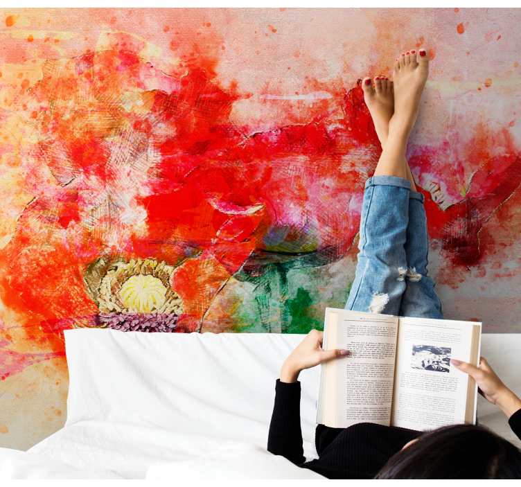 꽃 벽 벽화 생동감 넘치는 식물 배열 - TenStickers