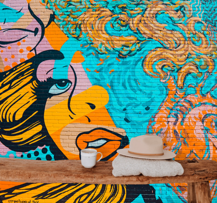 Murales de arte urbano 다채로운 도시 표현 - TenStickers