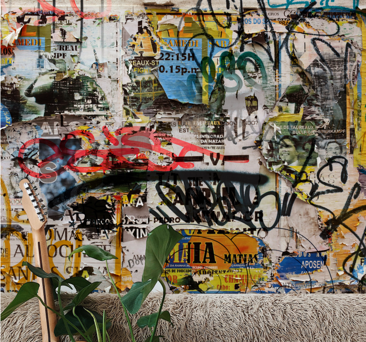 Murales de arte urbano 도시 미술 콜라주 - TenStickers