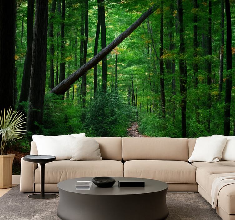 밀림 푸른 숲 디자인 - TenStickers