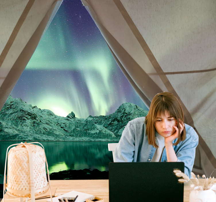 풍경 벽 벽화 오로라 뷰 - TenStickers