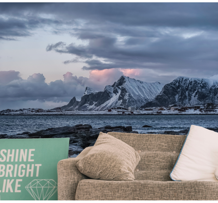 풍경 벽 벽화 얼음 봉우리 정상 - TenStickers