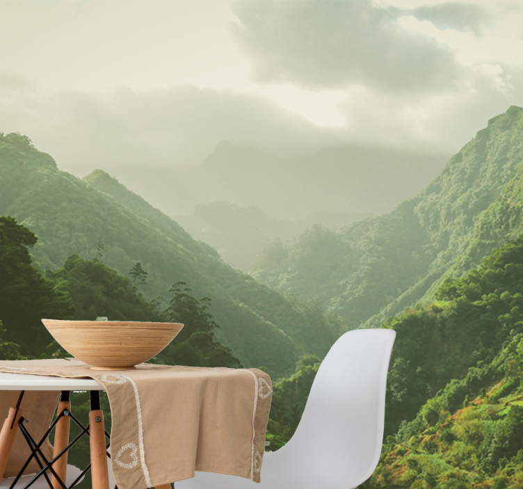 풍경 벽 벽화 산골짜기 풍경 - TenStickers