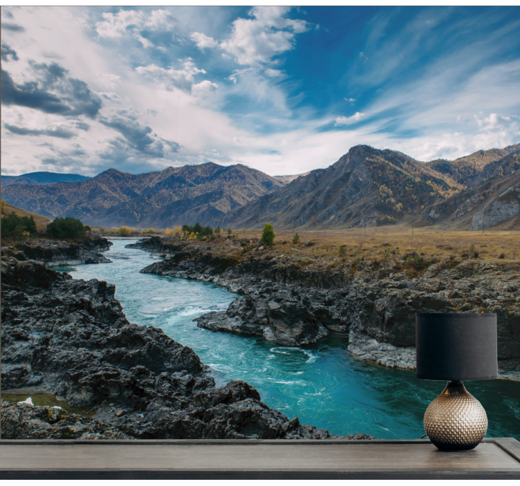 풍경 벽 벽화 강 산 전망 - TenStickers