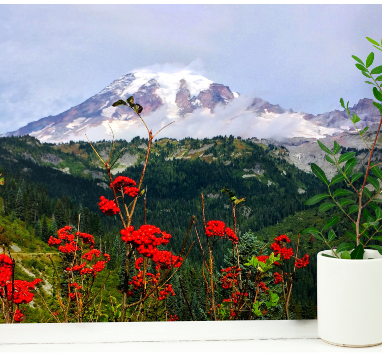 풍경 벽 벽화 눈 덮인 산 - TenStickers