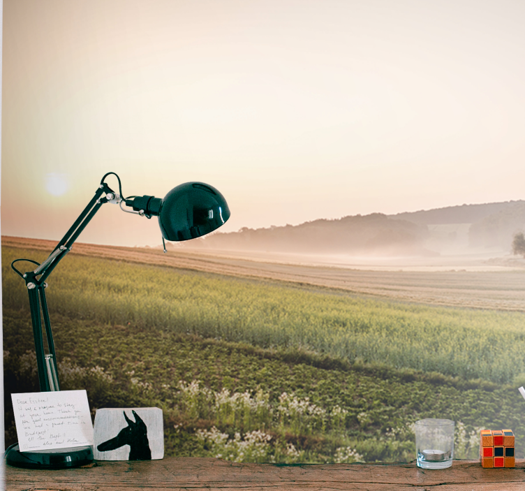 풍경 벽 벽화 고요한 초원 - TenStickers