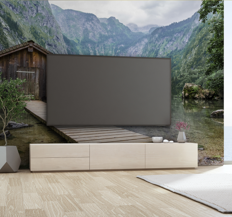 포토 뮤럴 자연 고요한 호수 풍경 - TenStickers