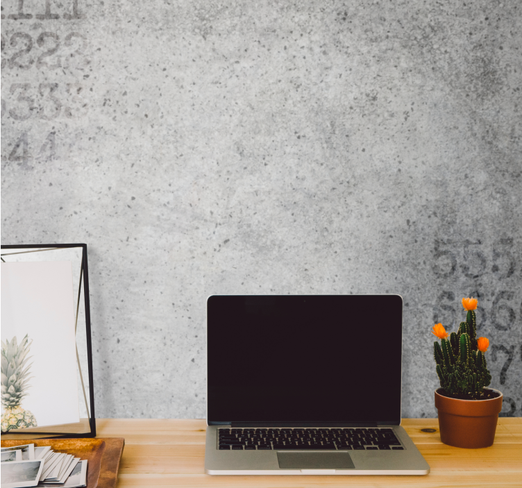 돌담 벽화 콘크리트 패턴 배경 - TenStickers