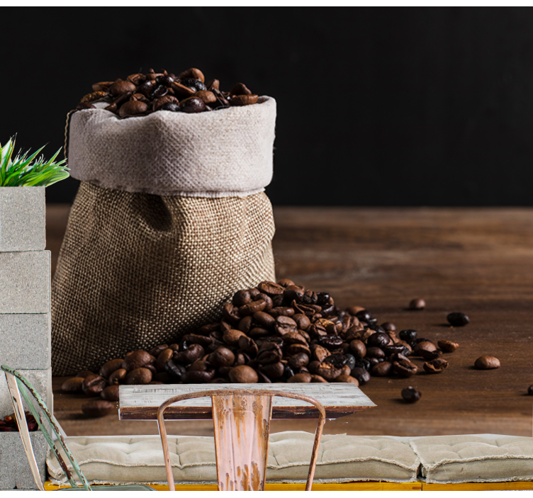 음악 테마 벽 벽화 커피 원두 봉지 - TenStickers