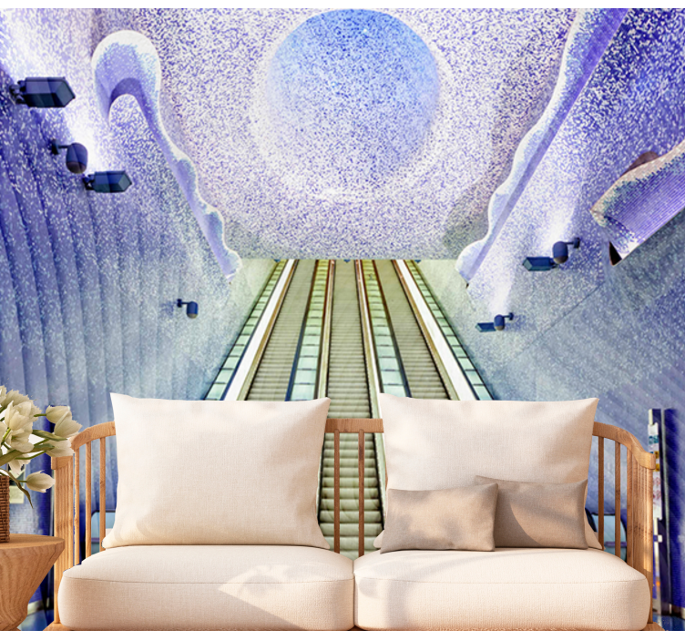 나폴리 지하철 역 벽화 - TenStickers