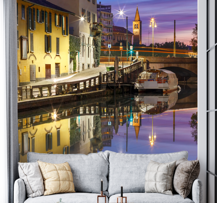 나빌리오 그란데 롬바르디아 도로 벽 벽화 - TenStickers