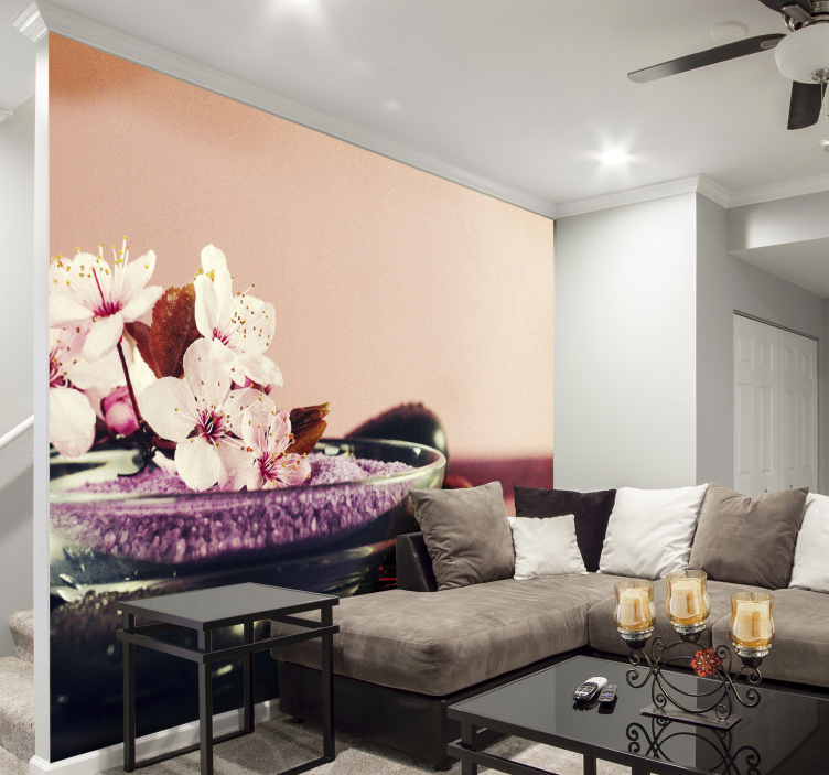 벽화 난초 난초 꽃 클로즈업 - TenStickers