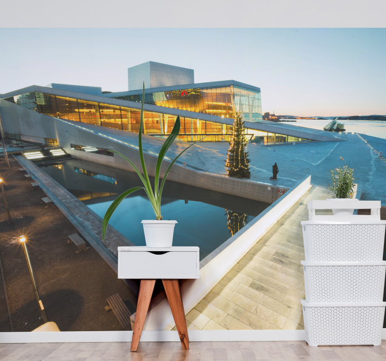 오슬로 오페라 벽 비닐 벽화 - TenStickers