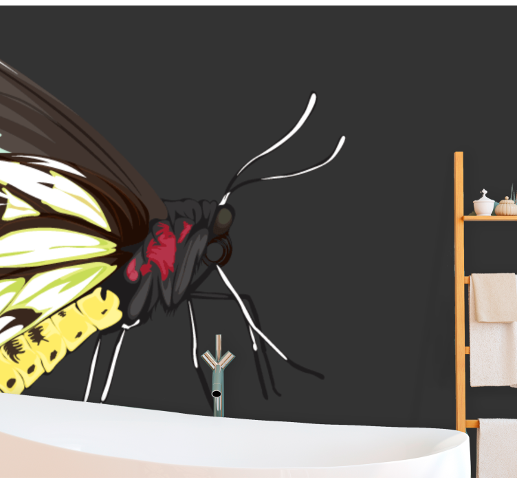 기타 벽면 벽화 노란 나비 디자인 - TenStickers