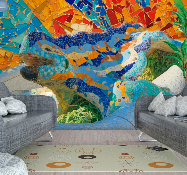 파크 구엘 도시 벽 벽화 - TenStickers