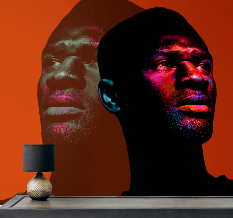 사람들 색깔 형광 분말 벽 벽화 - TenStickers