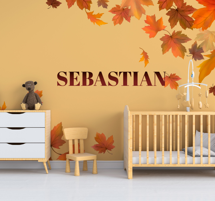 개인화 된 단풍 사용자 정의 벽 벽화 - TenStickers