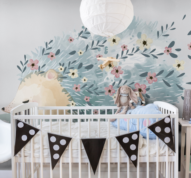 침실을위한 고슴도치 예술 벽 벽화 - TenStickers