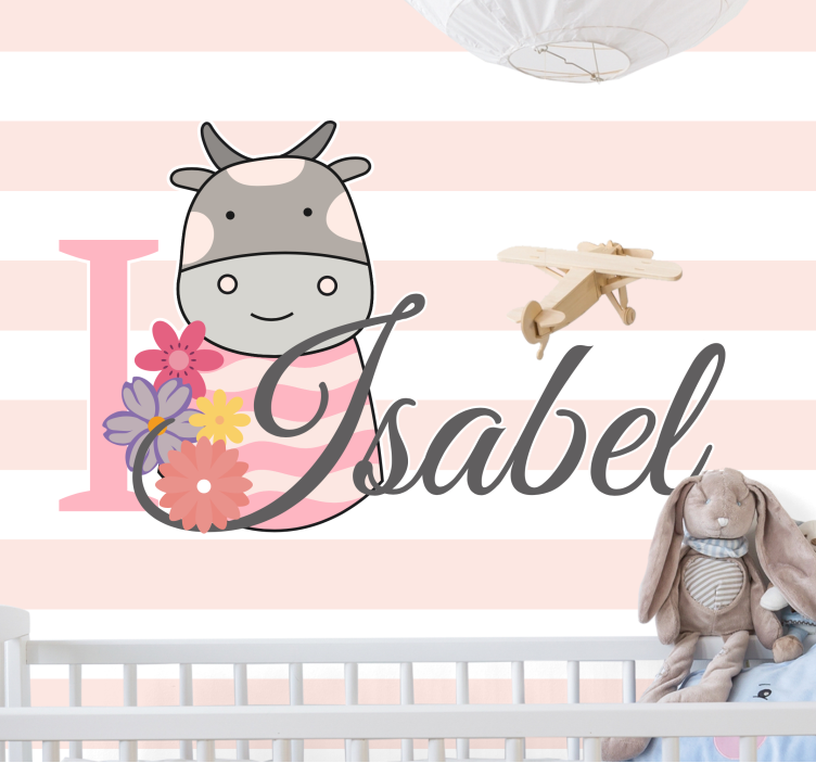 사랑 벽 벽화 나는 소를 사랑해 - TenStickers