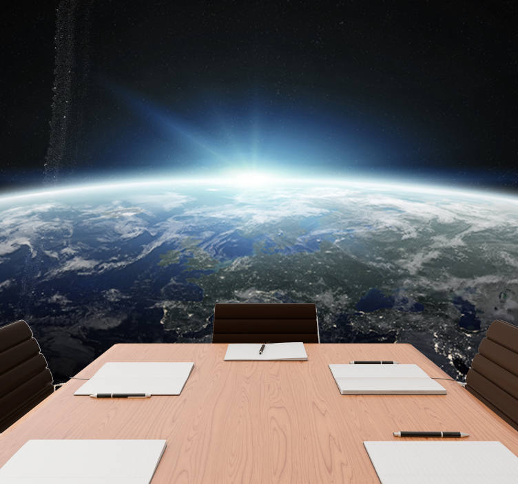 공간 디자인 행성 지구 공간 벽 벽화 - TenStickers