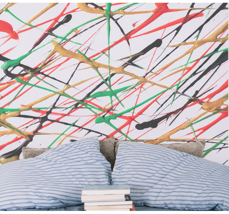 스플래시 질감 톤 추상 벽 벽화 - TenStickers