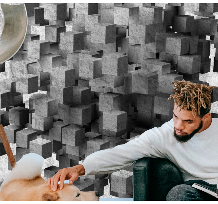 질감과 패턴 벽 벽화 입체 표면 패턴 - TenStickers