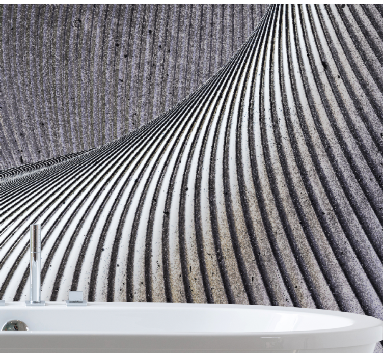 질감과 패턴 벽 벽화 곡선 모래 패턴 - TenStickers