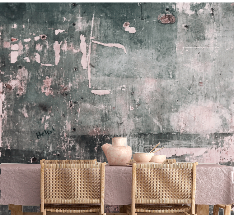 질감과 패턴 벽 벽화 손상된 표면 예술 - TenStickers