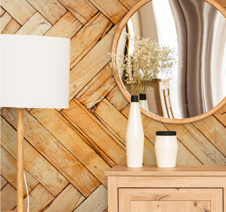 질감과 패턴 벽 벽화 자연 나무 패턴 - TenStickers