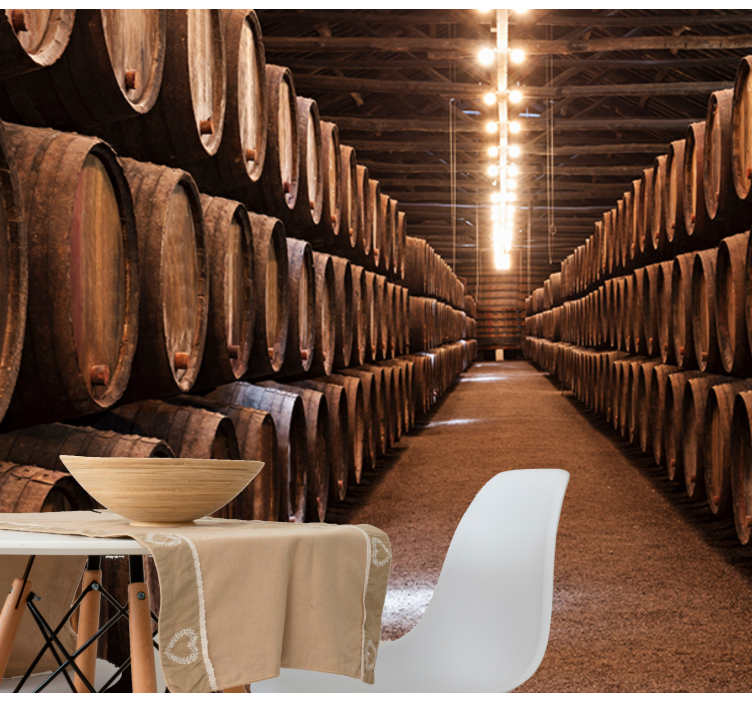 빈티지 지하실 벽 벽화 - TenStickers