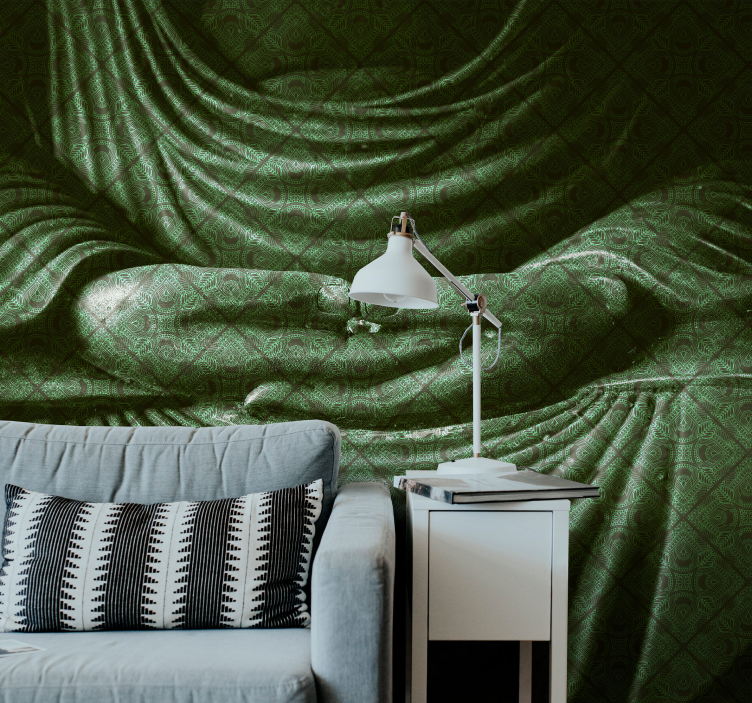 불이 있는 벽화 고요한 부처상 - TenStickers